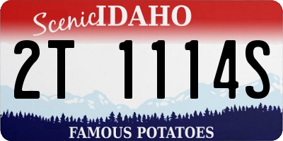 ID license plate 2T1114S
