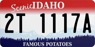 ID license plate 2T1117A