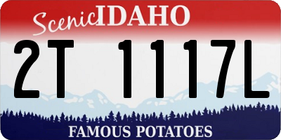 ID license plate 2T1117L