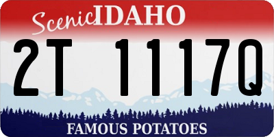 ID license plate 2T1117Q