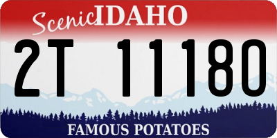 ID license plate 2T1118O