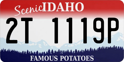 ID license plate 2T1119P
