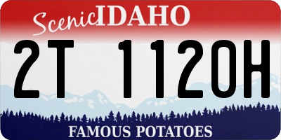 ID license plate 2T1120H