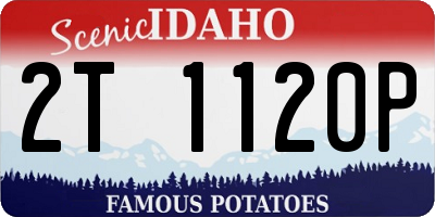 ID license plate 2T1120P