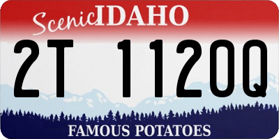 ID license plate 2T1120Q