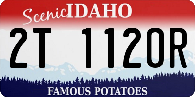 ID license plate 2T1120R
