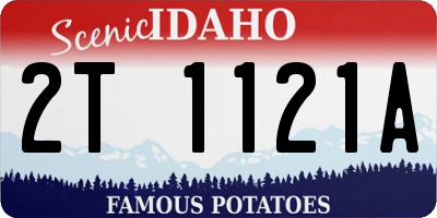 ID license plate 2T1121A