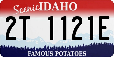 ID license plate 2T1121E