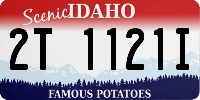 ID license plate 2T1121I