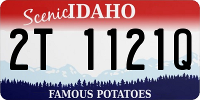 ID license plate 2T1121Q