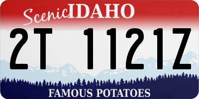 ID license plate 2T1121Z
