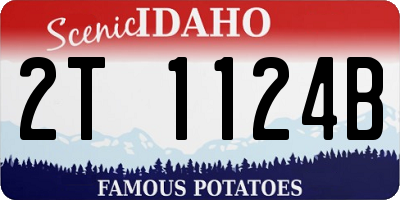 ID license plate 2T1124B