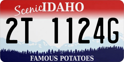 ID license plate 2T1124G