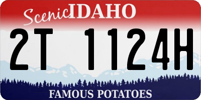 ID license plate 2T1124H