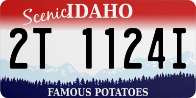 ID license plate 2T1124I