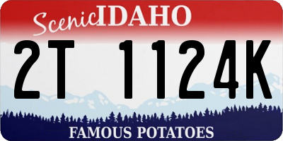 ID license plate 2T1124K