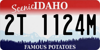 ID license plate 2T1124M