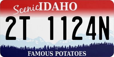 ID license plate 2T1124N