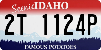ID license plate 2T1124P