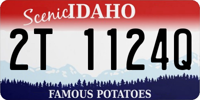 ID license plate 2T1124Q