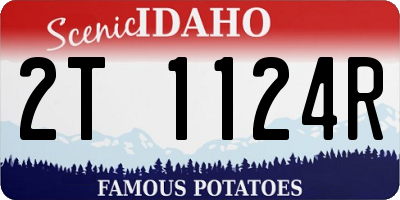 ID license plate 2T1124R