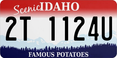 ID license plate 2T1124U