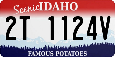 ID license plate 2T1124V