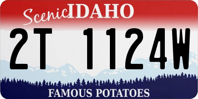 ID license plate 2T1124W