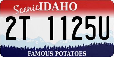 ID license plate 2T1125U