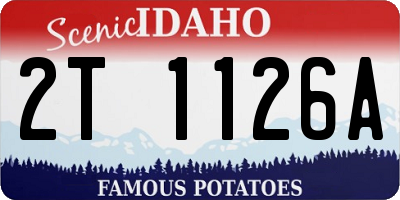 ID license plate 2T1126A