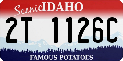ID license plate 2T1126C