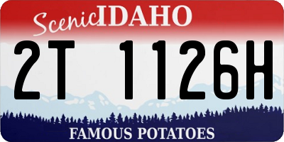 ID license plate 2T1126H