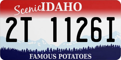 ID license plate 2T1126I