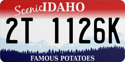 ID license plate 2T1126K