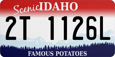 ID license plate 2T1126L