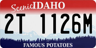 ID license plate 2T1126M