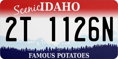 ID license plate 2T1126N