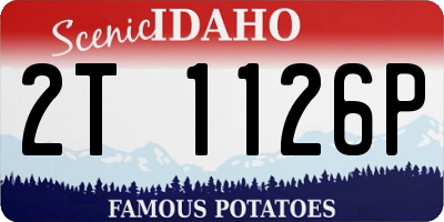 ID license plate 2T1126P