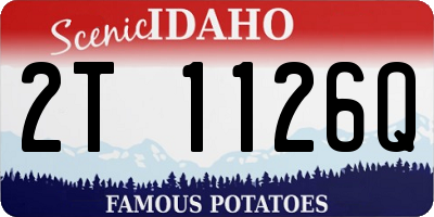 ID license plate 2T1126Q