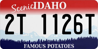 ID license plate 2T1126T