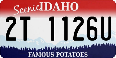 ID license plate 2T1126U