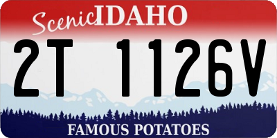 ID license plate 2T1126V