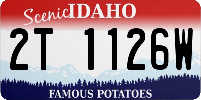 ID license plate 2T1126W