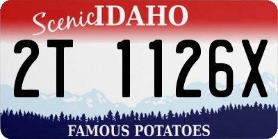 ID license plate 2T1126X