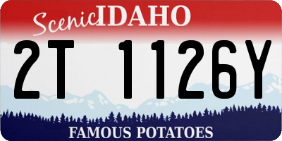 ID license plate 2T1126Y