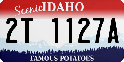 ID license plate 2T1127A
