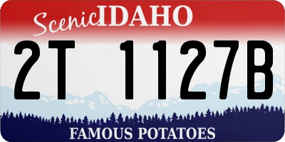 ID license plate 2T1127B