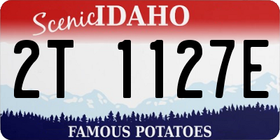 ID license plate 2T1127E