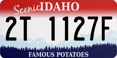 ID license plate 2T1127F