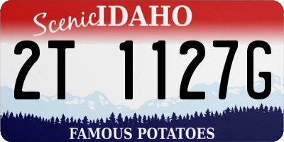 ID license plate 2T1127G